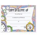 Stock Award Certificates - Clock Design